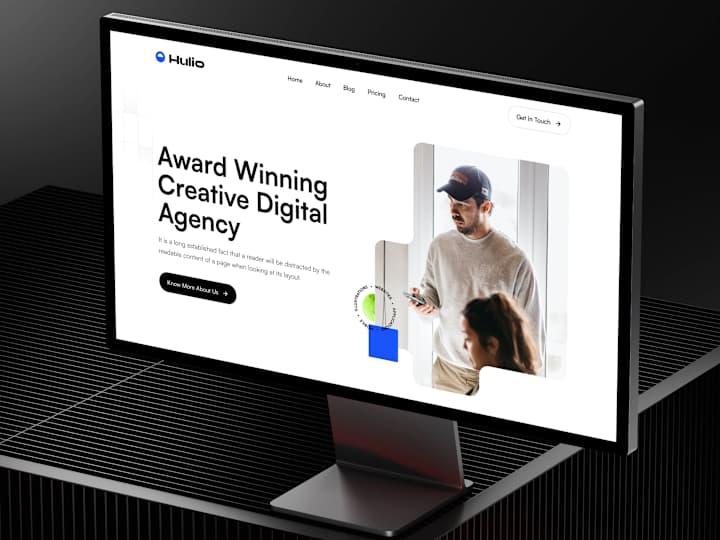 Cover image for Hulio Framer Template Design