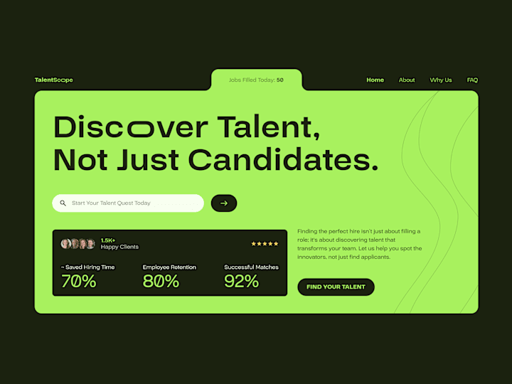 Cover image for 🌟 TalentScope UI Design 🌟