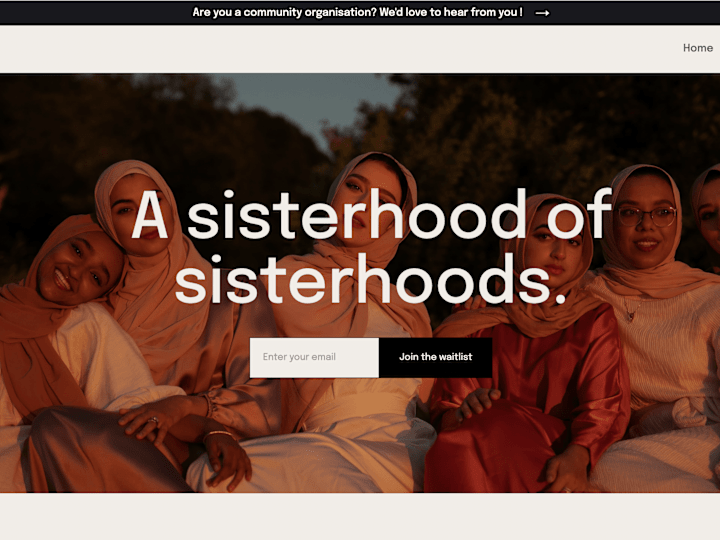 Cover image for Sisterly App - App website