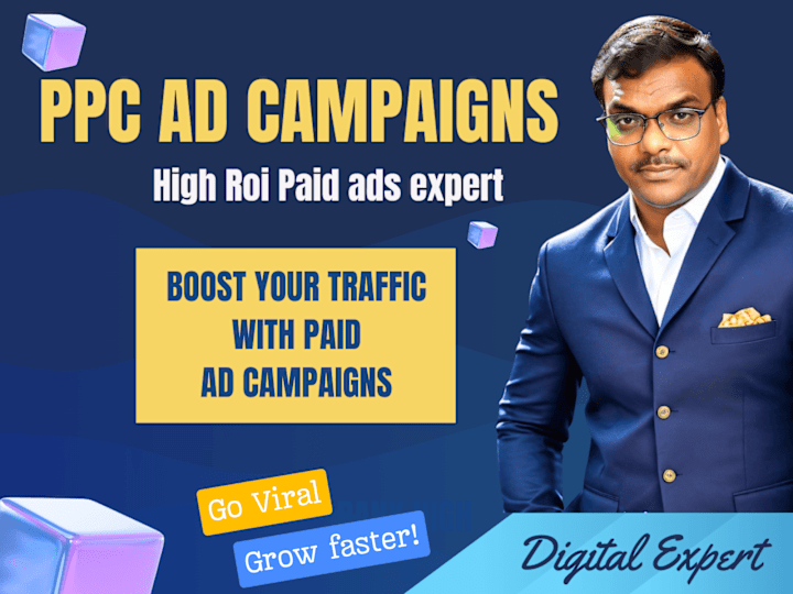 Cover image for will Create High RoI Targeted Paid PPC ad campaigns(Max results)