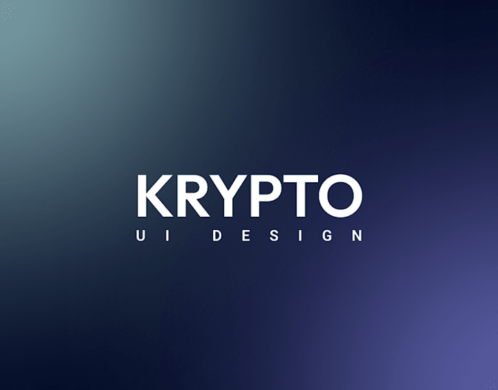 Cover image for Krypto UI Design on Behance