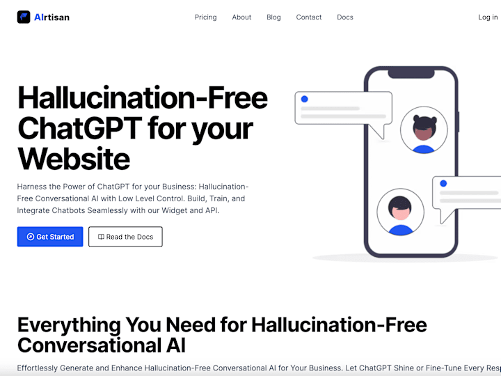 Cover image for AIrtisan - Hallucination-free LLM-based chatbots