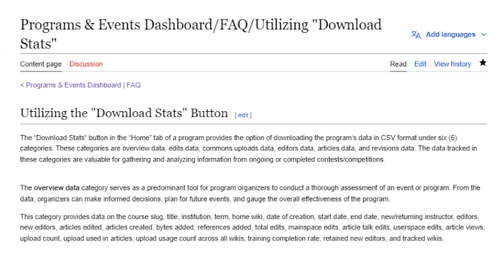 Cover image for Utilizing the “DOWNLOAD STATS” button - The P&E Dashboard