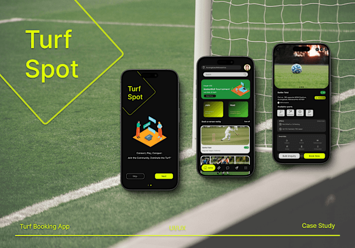 Cover image for TurfSpot-Turf Booking App :: Behance