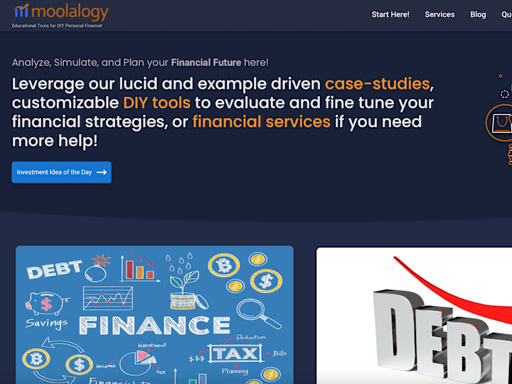 Cover image for Moolalogy - DIY Personal Finance | UI Architect + Dev