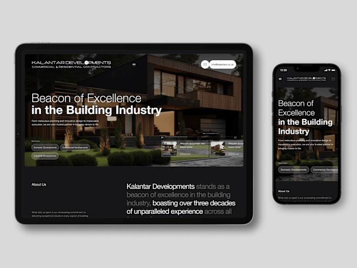 Cover image for Modern UI/UX Design for Kalantar Developments