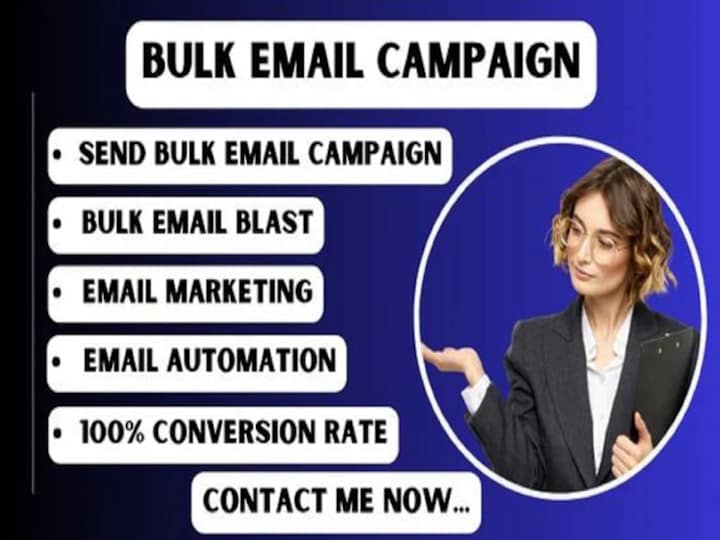 Cover image for I will  blast bulk email marketing campaign and send bulk email
