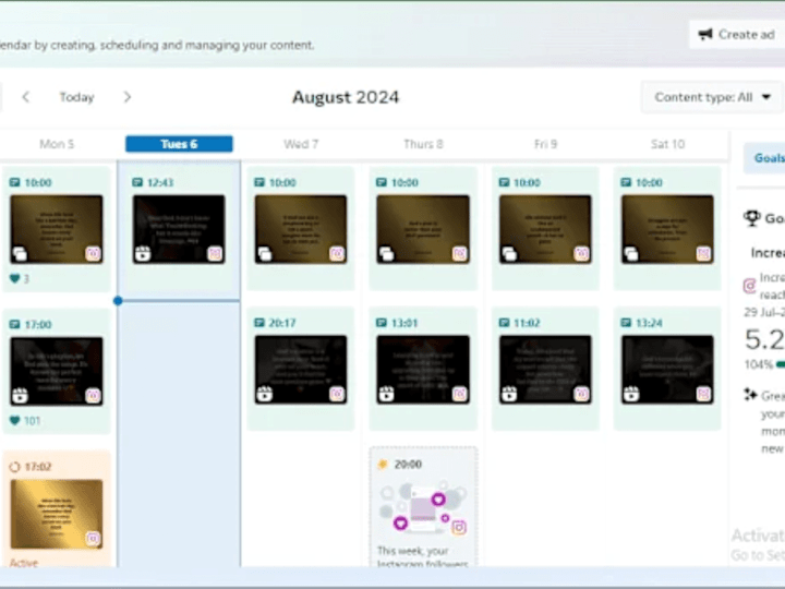 Cover image for Schedule Instagram and Facebook content with hashtags & captions