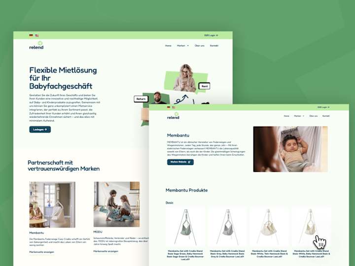 Cover image for Relend Website (Homepage + Shopify CMS)