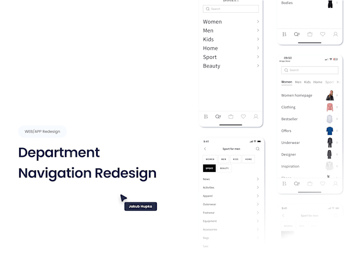 Cover image for Department Navigation Redesign (UX/UI)