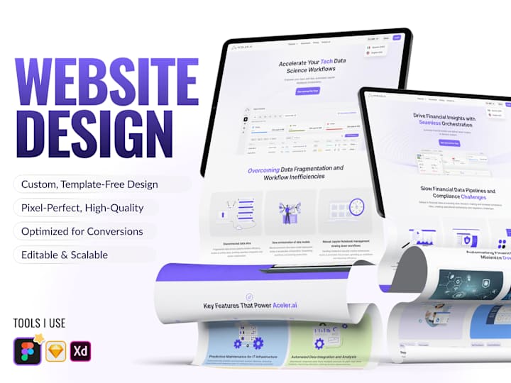 Cover image for Landing Page and Website UI UX Design