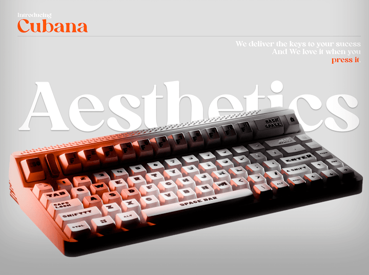 Cover image for TheCubana Aesthetic Keyboard : Behance