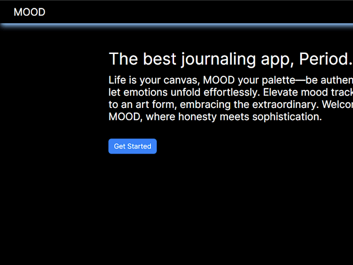 Cover image for Mood : AI-Powered Journaling Web App