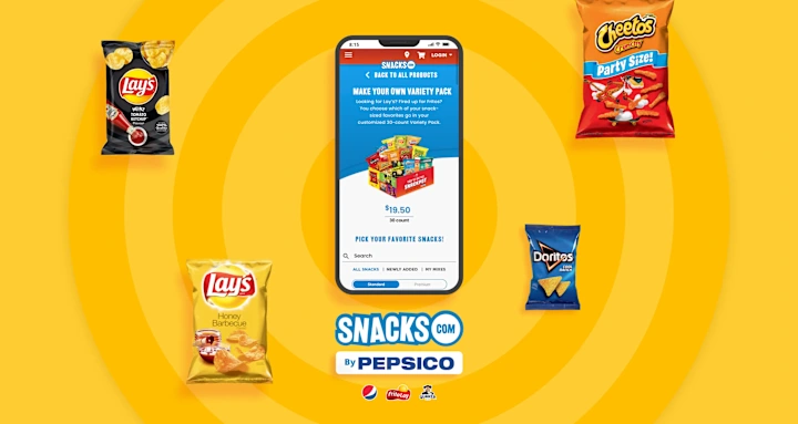 Cover image for Designed a Variety Pack feature for Snacks.com by PepsiCo