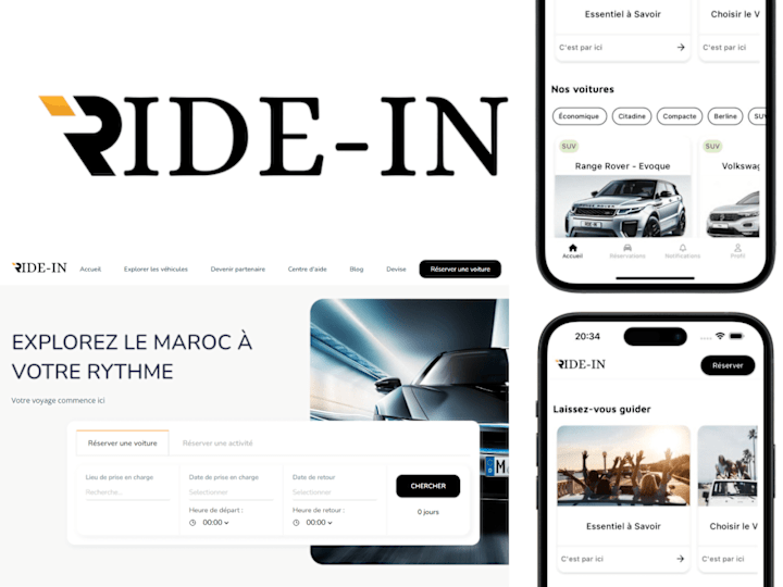 Cover image for Ride-in: Car & Tourists Reservations Platform 