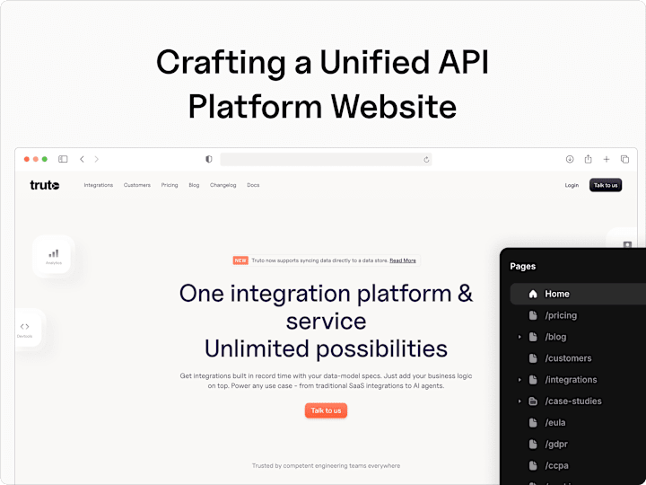 Cover image for Building Truto.com: Crafting a Unified API Platform Website