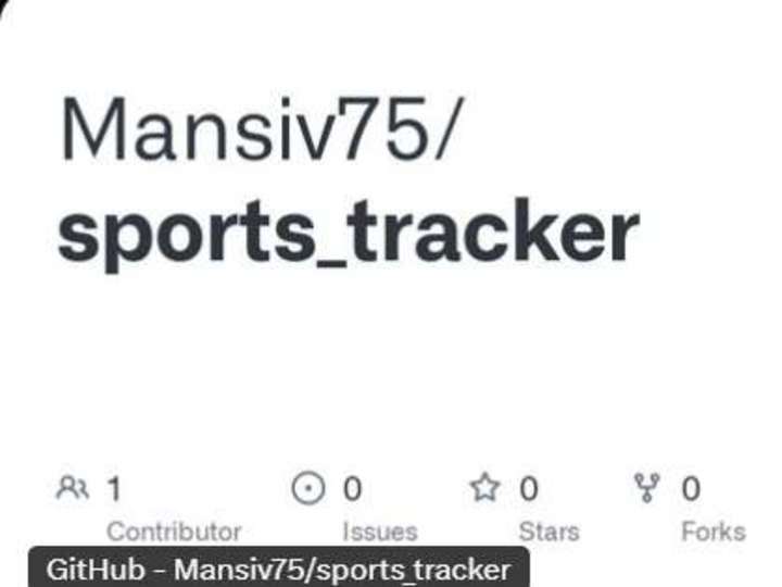 Cover image for Sports Tracker