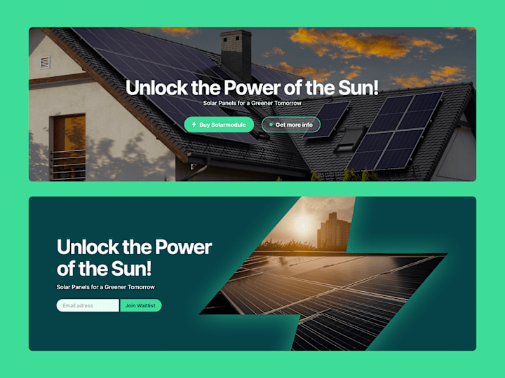 Cover image for Solar Panels - Hero Banners