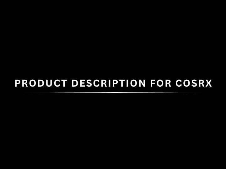 Cover image for Spec Product Description for COSRX