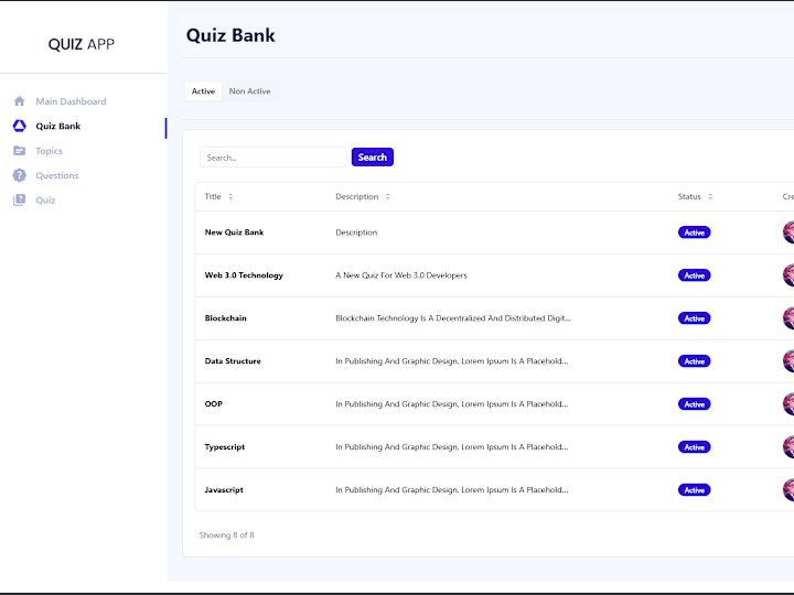 Cover image for Quiz Management System