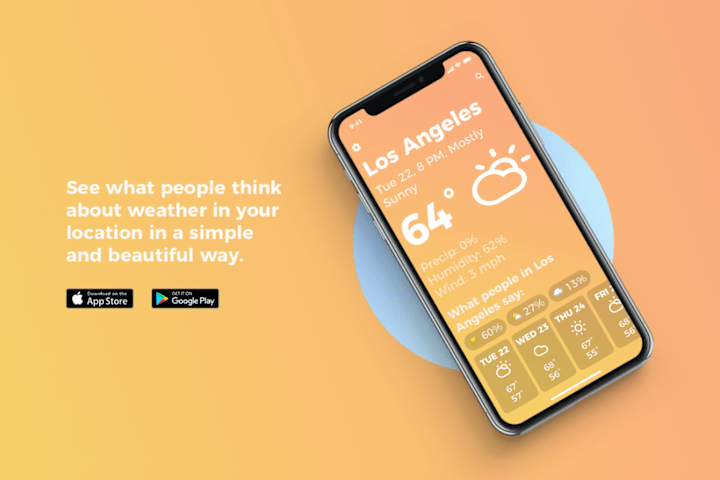 Cover image for Social Weather App UI Design
