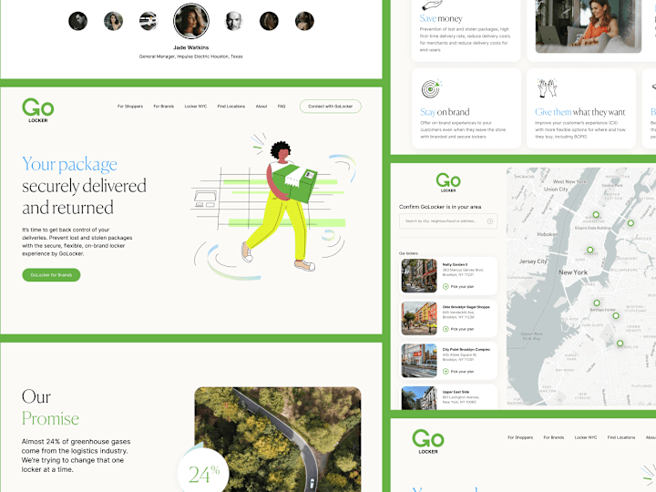 Cover image for GoLocker: Web Design & Webflow Development
