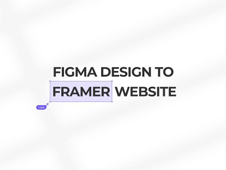 Cover image for Figma to Framer