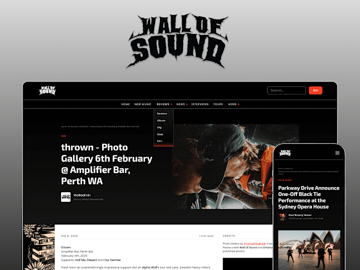 Cover image for Wall of Sound – Alt/Heavy Music Site