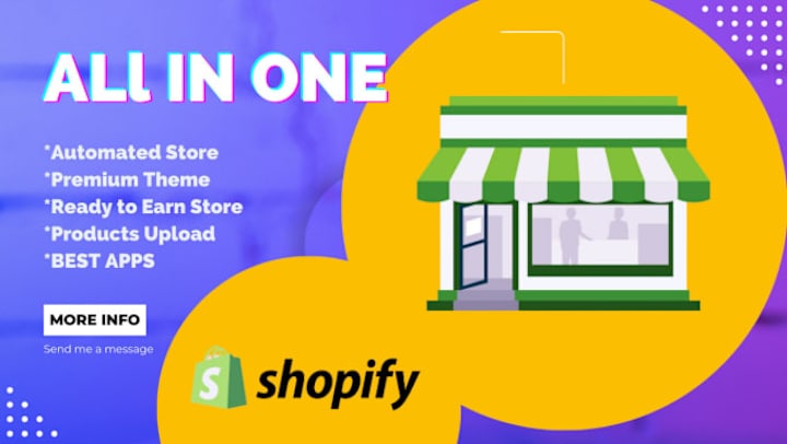 Cover image for I will create best shopify website shopify dropshipping store