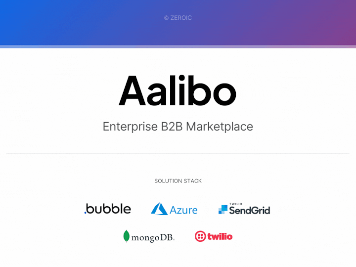 Cover image for Aalibo - Enterprise B2B Marketplace by Zee TV