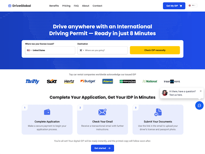 Cover image for Driveglobal Website