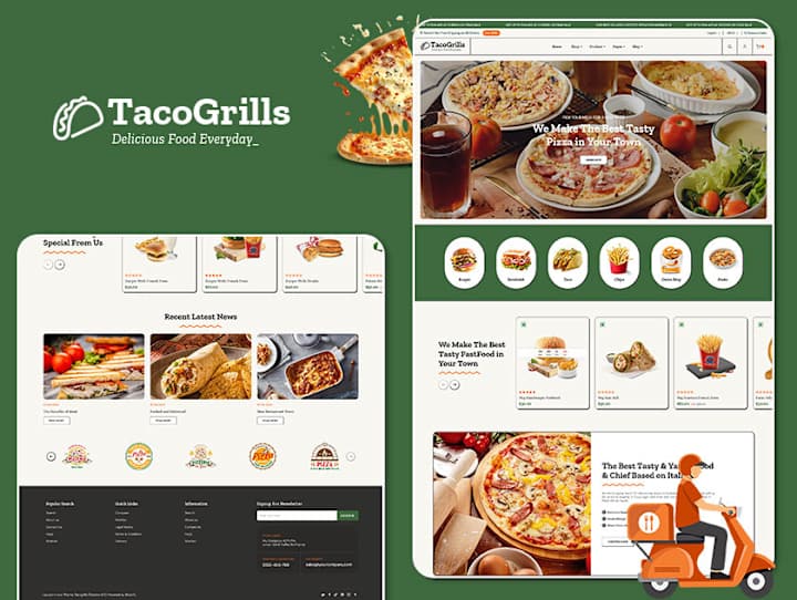 Cover image for TacoGrills – Burger, Pizza – eCommerce Theme