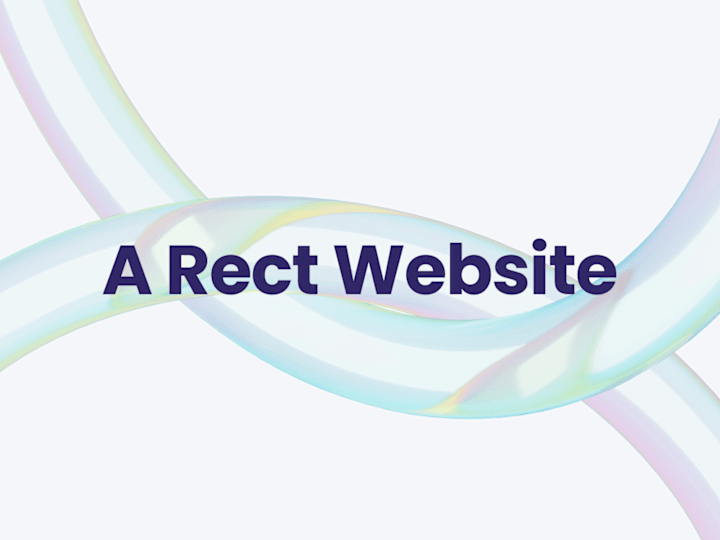 Cover image for Website Created using React 