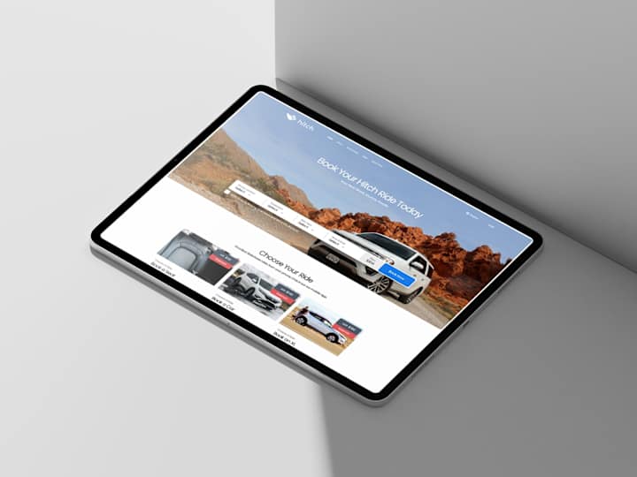 Cover image for Rideshare/Booking Minimal Web Design