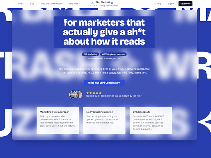 Cover image for AISEOBlogGenerator.com - Create Marketing Content That Ins’t Do…