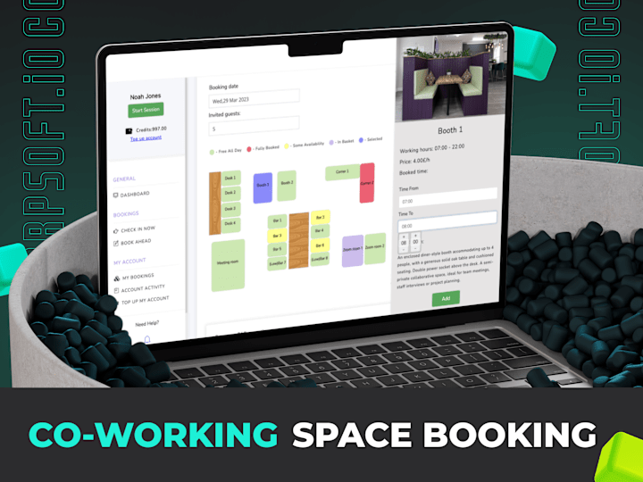 Cover image for Automated workplace booking system for co-working space