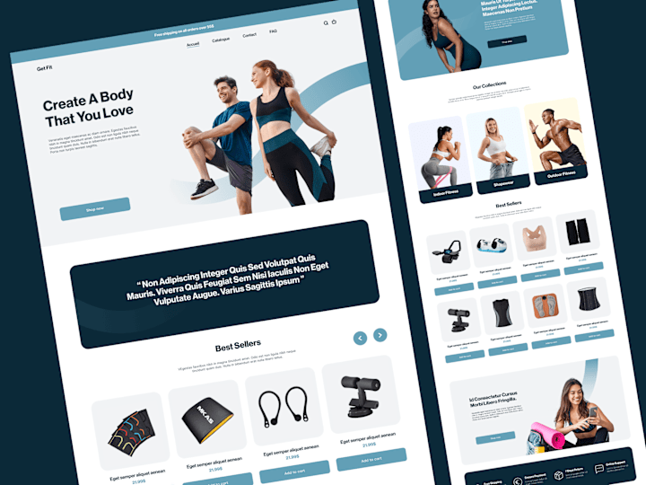 Cover image for GetFit : Fitness Accessories E-commerce Website