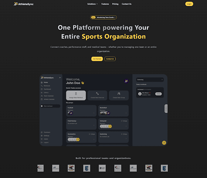 Cover image for AthleteSync(webflow Development)