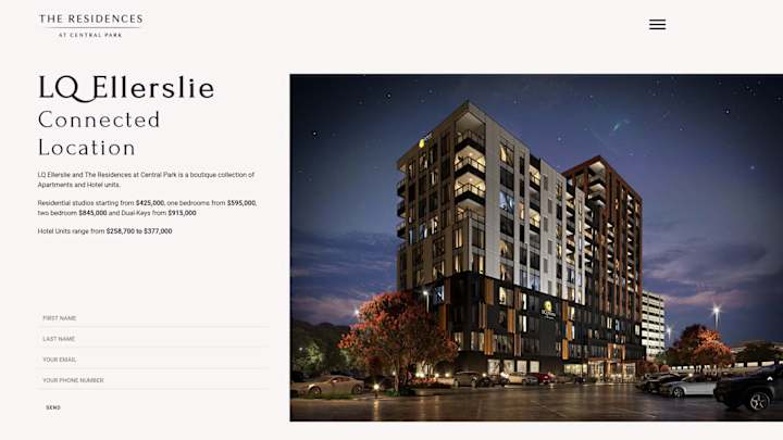 Cover image for Web Design for new Property Development