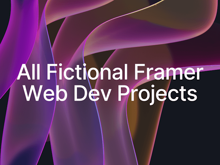 Cover image for All Framer Web Development Projects 👨‍💻