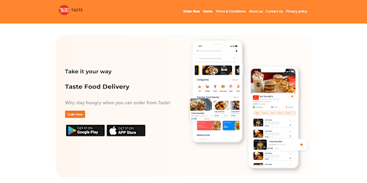 Cover image for FlutterFlow | Taste Food Delivery App Development