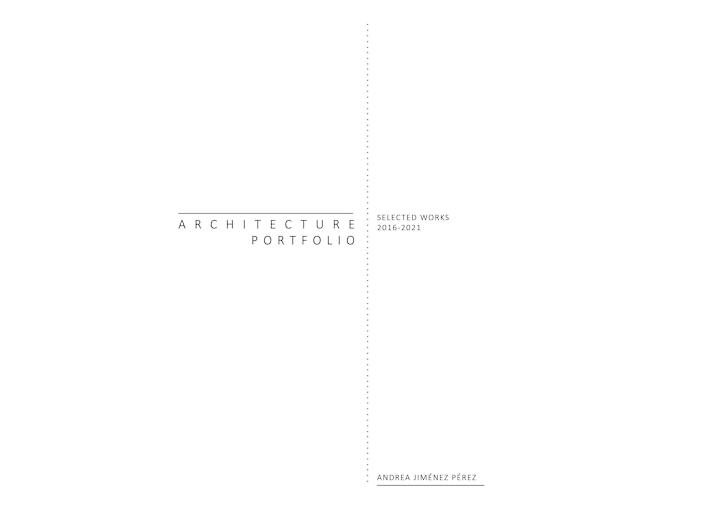 Cover image for Architecture Portfolio & CV 