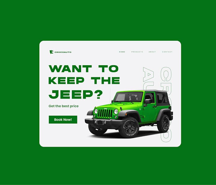 Cover image for Crocoauto® - Brand Identity and landing page on Behance