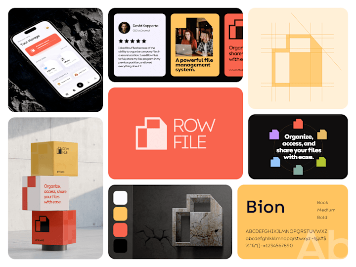 Cover image for Rowfile Brand Identity Design