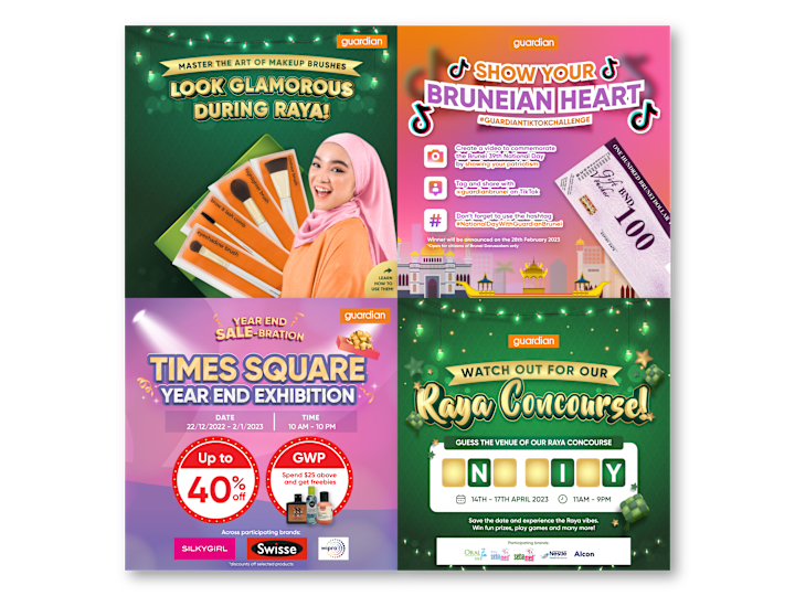 Cover image for Social Media Design Compilation for Guardian Brunei