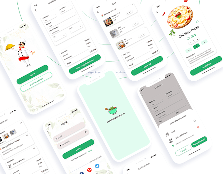 Cover image for Food Delivery App (ui/ux) :: Behance