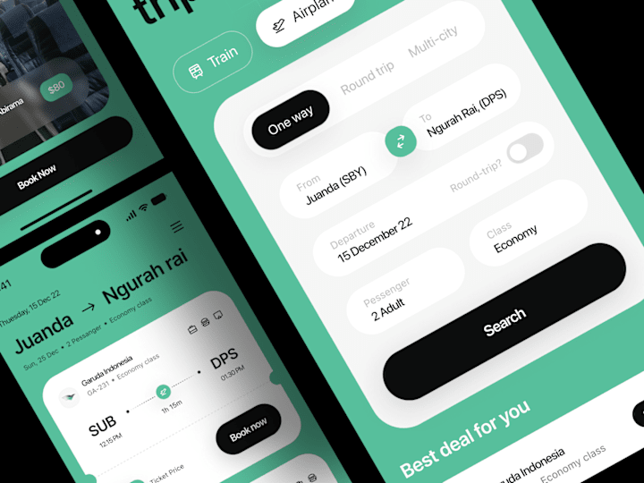 Cover image for Mobile App: Ticket Booking App