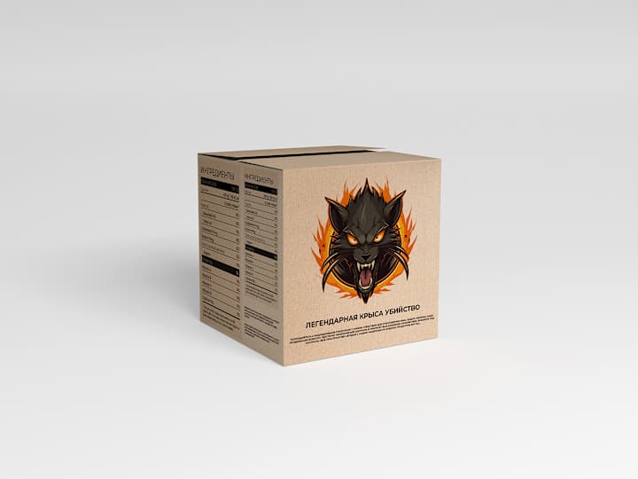 Cover image for Rat killing box packaging label design on Behance