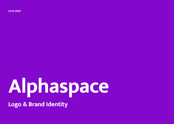 Cover image for Alphaspace Logo and Brand identity Design 