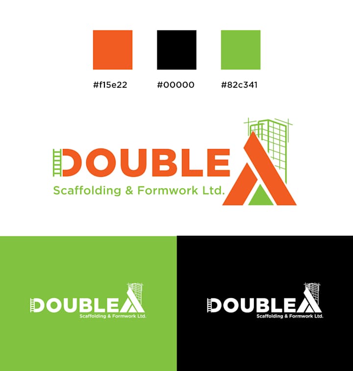 Cover image for Logo Design and Branding for Double A, a Scaffolding Company